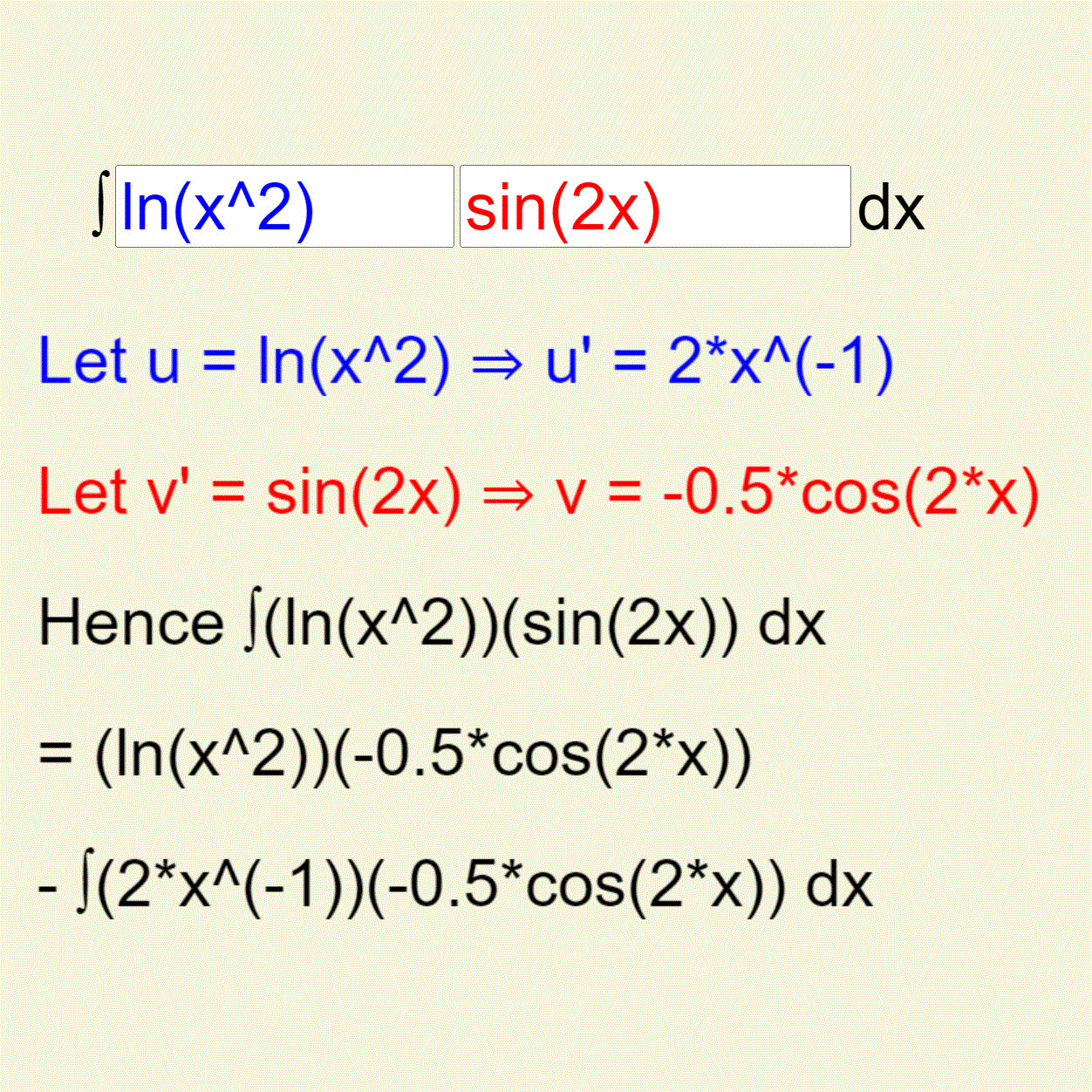 Integration By Parts